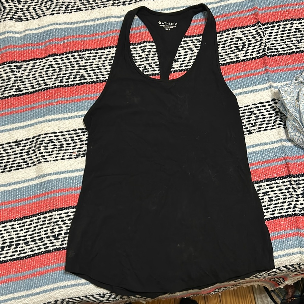 Black tank top